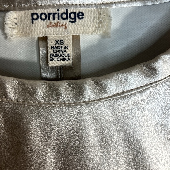 Anthropologie women’s Porridge Collin Faux Leather Top - Picture 7 of 10